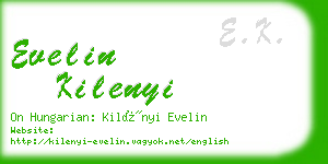 evelin kilenyi business card